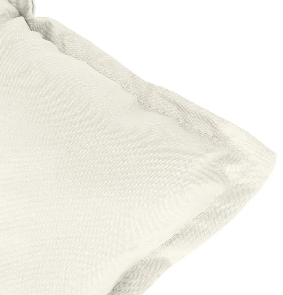 Almofadões para cadeiras altas 6 pcs mesclado tecido creme