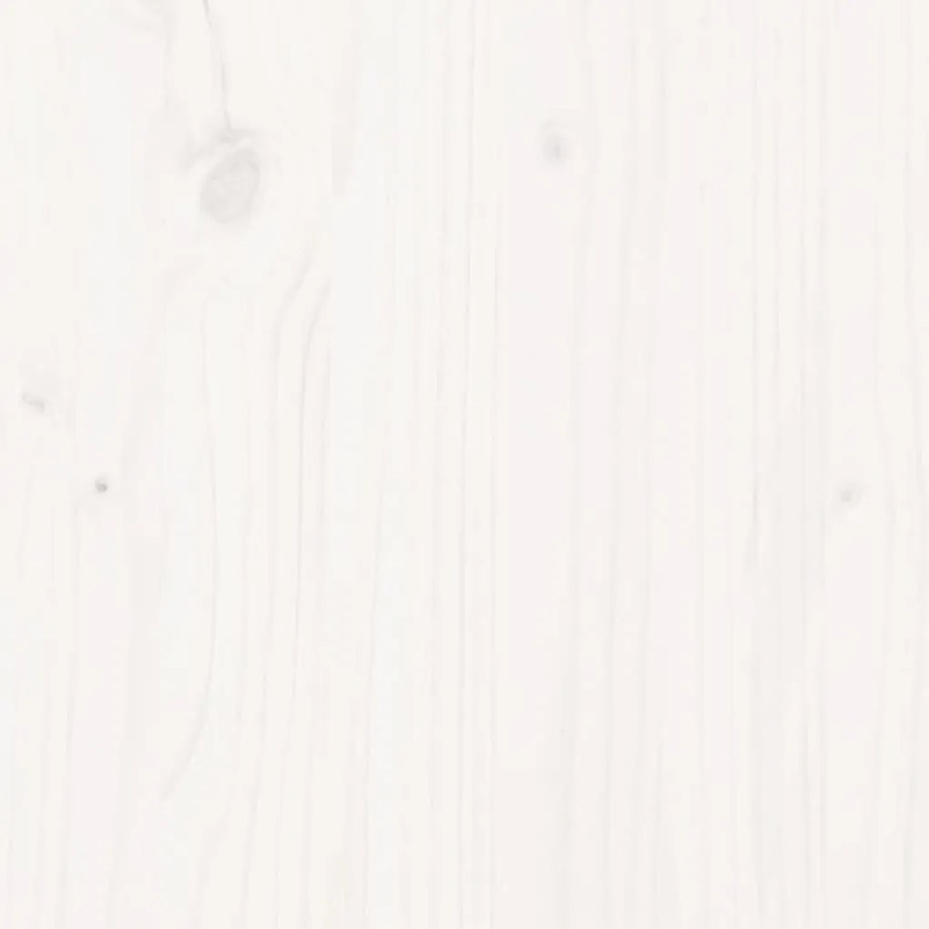 Espreguiçadeiras 2 pcs 199,5x60x74 cm pinho maciço branco
