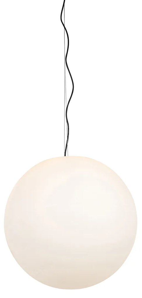 Candeeiro suspenso moderno para exterior branco 56 cm IP65 - Nura Moderno