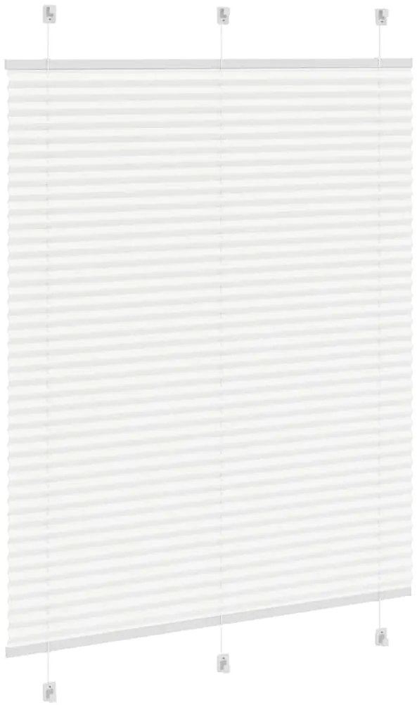 Branco Plissada Cega 105x150cm Largura Tecido 104,4cm Poliéster