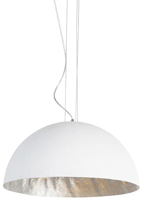 Candeeiro de suspensão moderno branco 50 cm - Magna Moderno