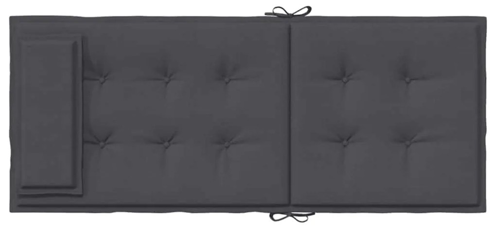 Almofadões p/ cadeira encosto alto 6pcs tecido oxford antracite