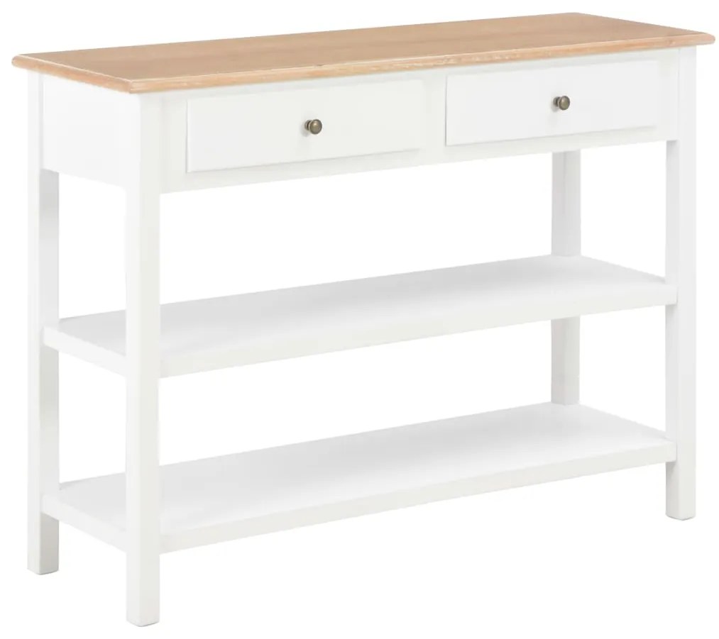 vidaXL Aparador 110x35x80 cm MDF branco