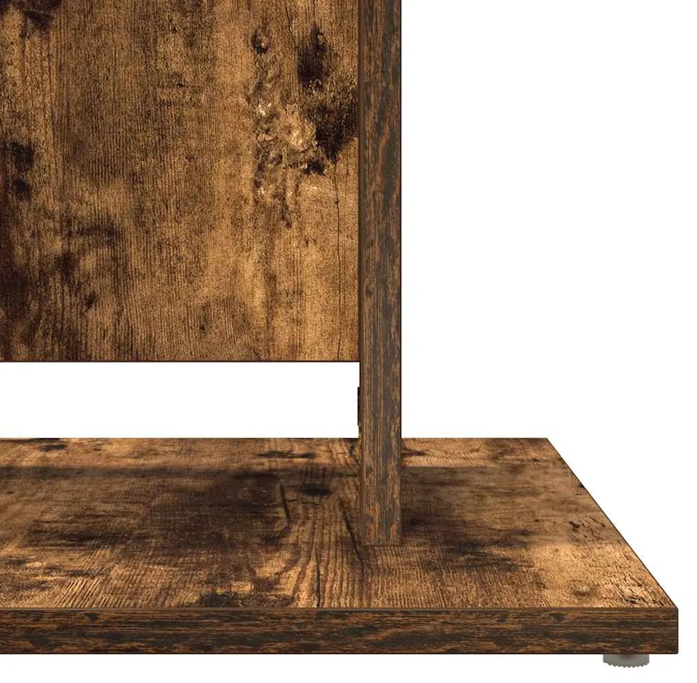 Mesa de bistrô 60x60x75cm derivados de madeira carvalho fumado