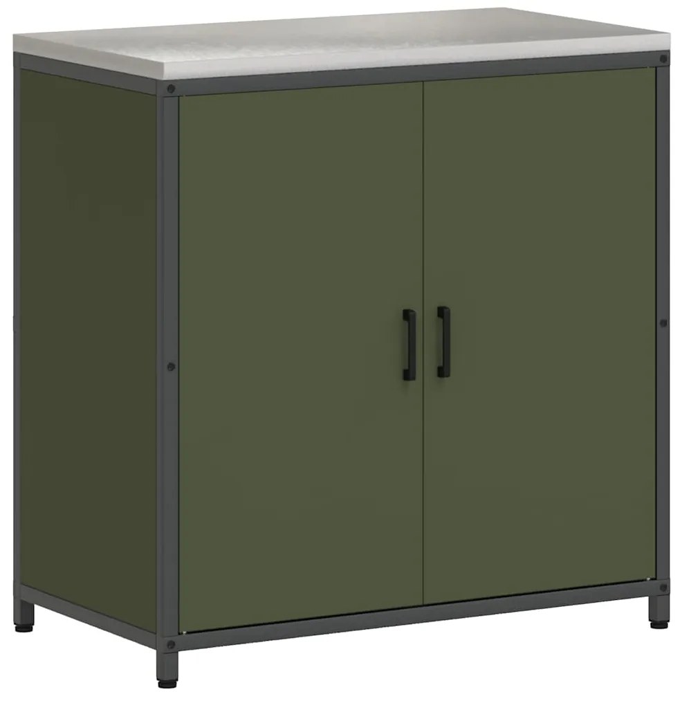 Conjunto de Armazenamento de Cozinha 2 pcs Verde Oliva
