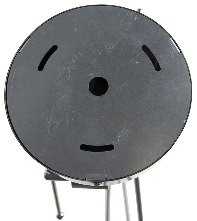 Candeeiro de suspensão em aço com abajures de linho branco 35 cm 2-luzes - Blitz