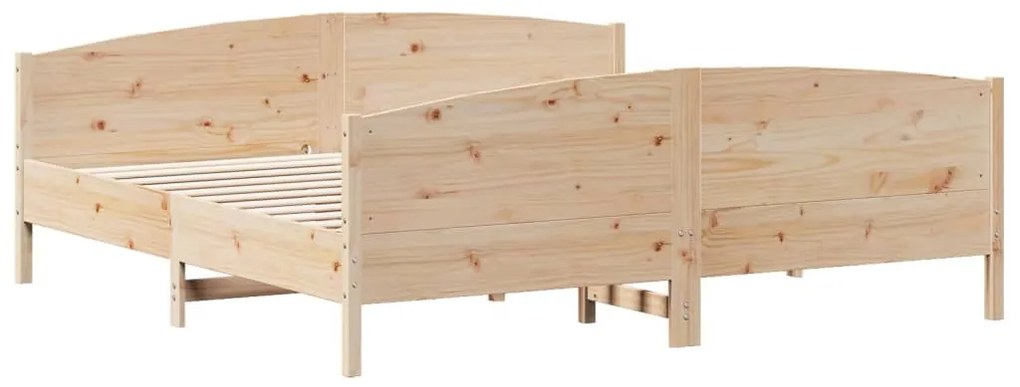 Cama sem colchão 180x200 cm madeira de pinho maciça