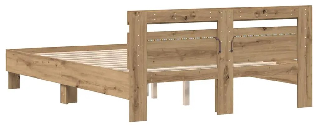 Estrutura de Cama de Carvalho Carvalho Artesanal