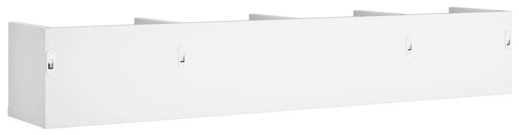 Armários de parede 2 pcs 99x18x16,5 cm derivados madeira branco