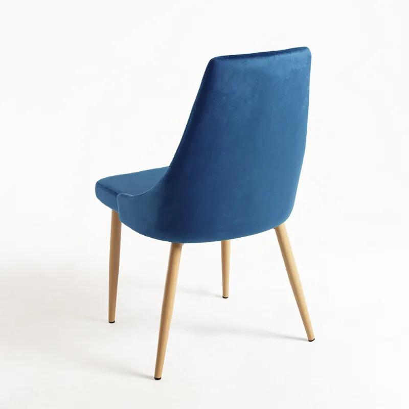 Pack 4 Cadeiras Stoik Wood - Azul