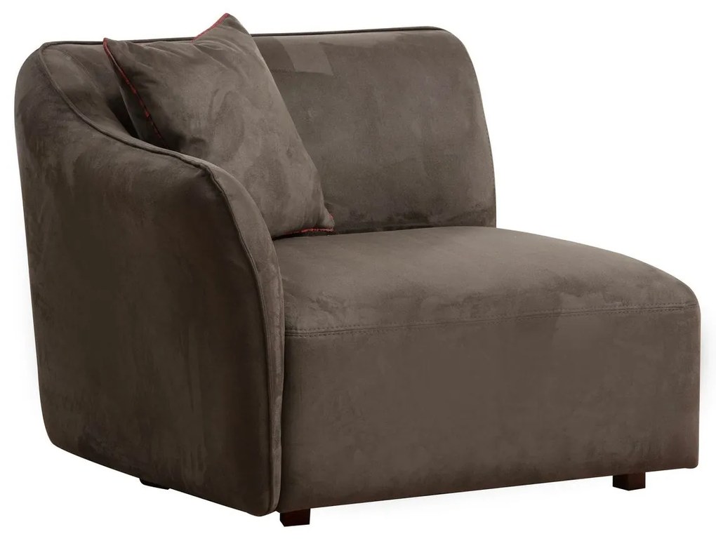 Sofá de Canto Mentis – Castanho – 360x108x79 cm