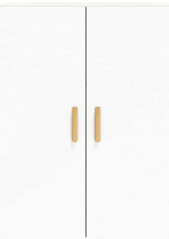 Móveis de parede 2 pcs derivados de madeira branco
