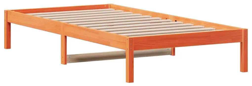 Sofá-cama sem colchão 80x200 cm madeira de pinho castanho cera