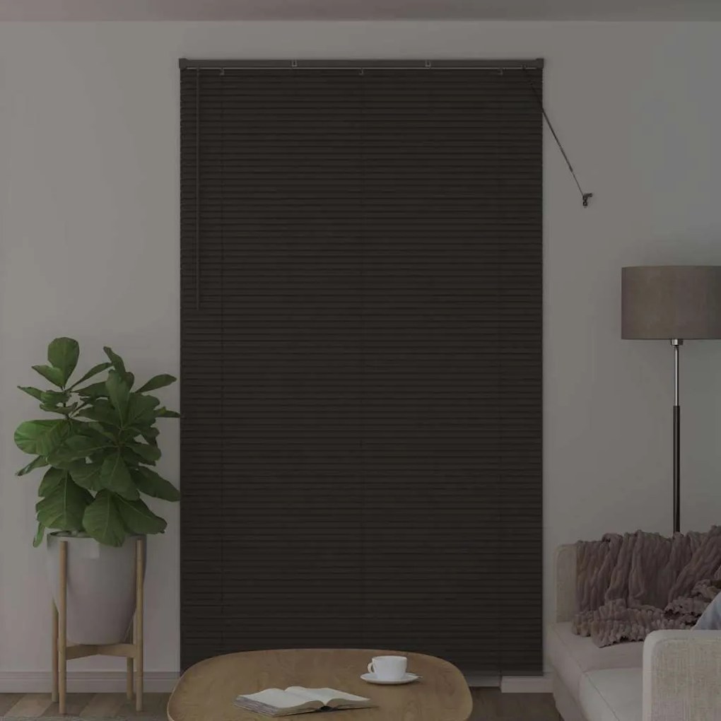 Persiana de Janela Cinzento-escuro 80 x 130 cm Alumínio