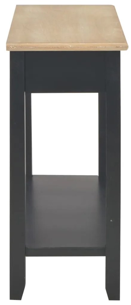 Mesa consola 110x35x80 cm madeira preto