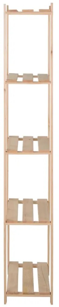 Unidade arrumação 5 prateleiras 80x28,5x170 cm pinho maciço