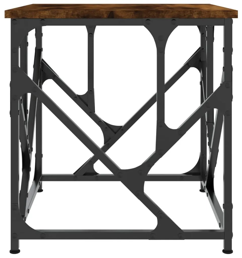 Mesa de centro 45x45x47,5 derivados madeira carvalho fumado