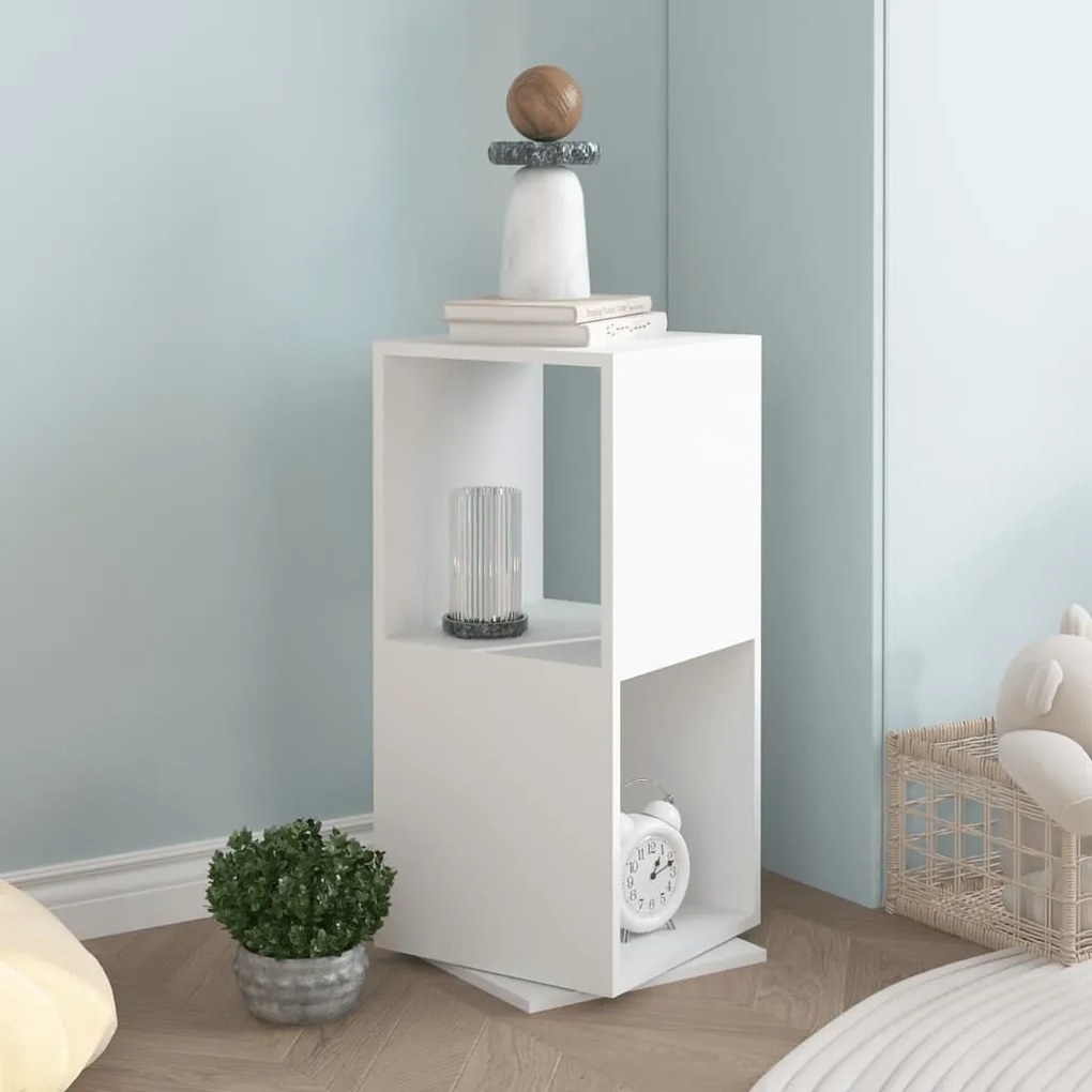 vidaXL Armário giratório 34,5x34,5x75,5 cm aglomerado branco