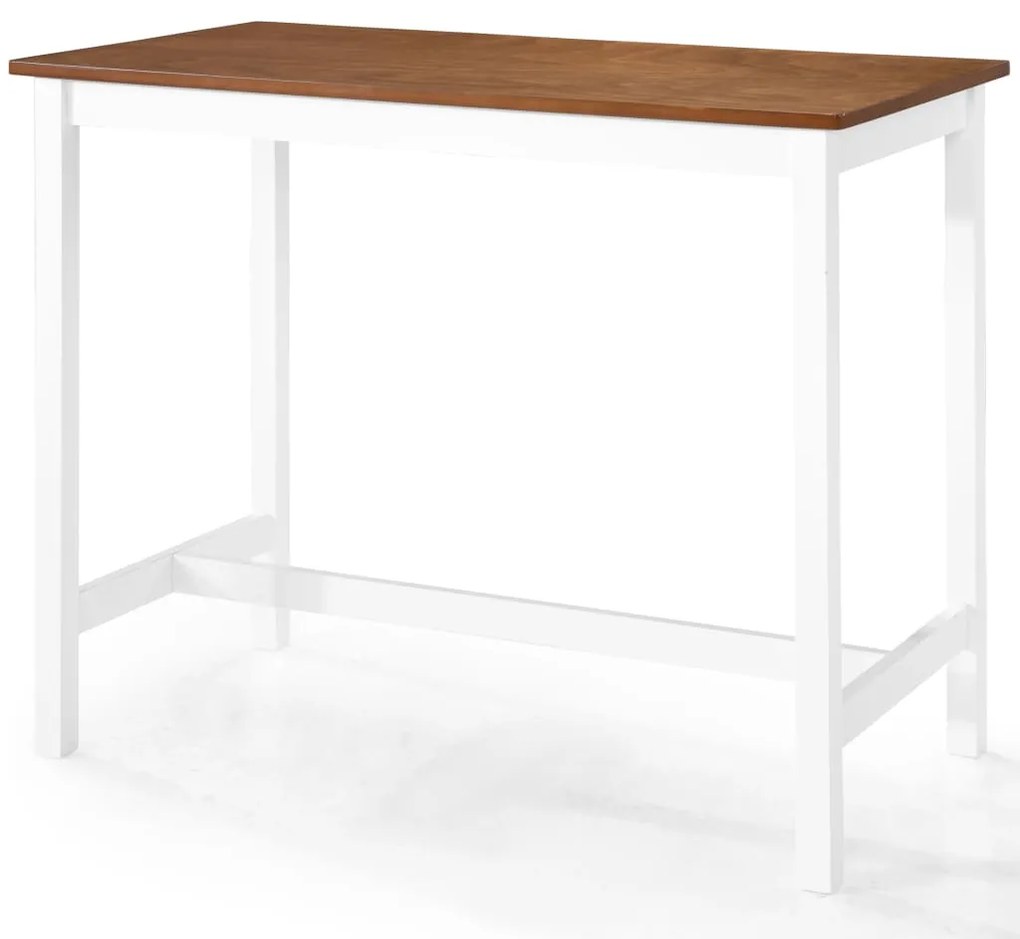 Conjunto mesa e bancos de bar 5 pcs madeira maciça