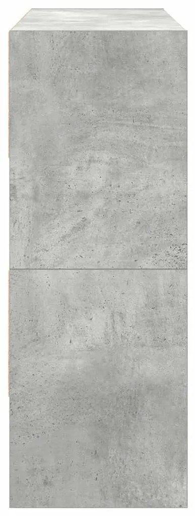 Sapateiras 2 pcs empilháveis 89,5x30x40 cm cinzento cimento