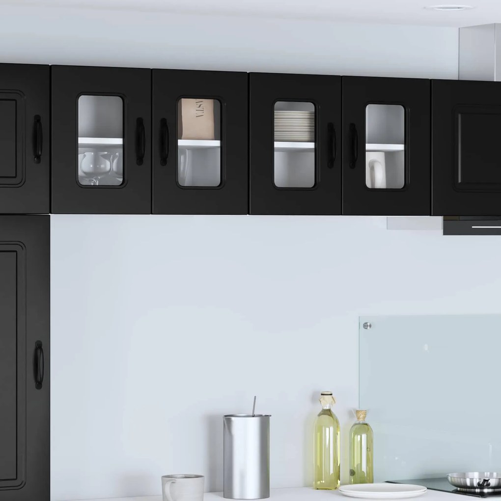 vidaXL Armário de Cozinha Kalmar Preto 60 x 31 x 40 cm