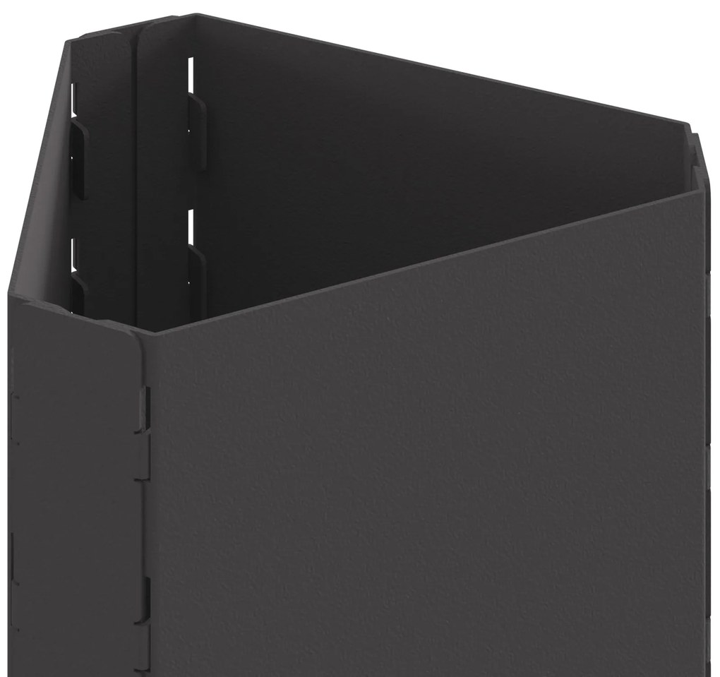 Fire Pit com Chaminé Preto 50x43x52 cm Aço