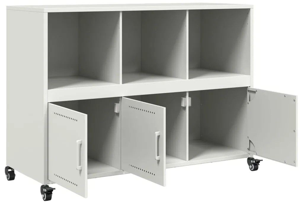 Aparador 100,5x39x72 cm aço branco