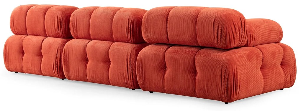 Sofá de 3 Lugares Doblo – Vermelho – 300x100x80 cm
