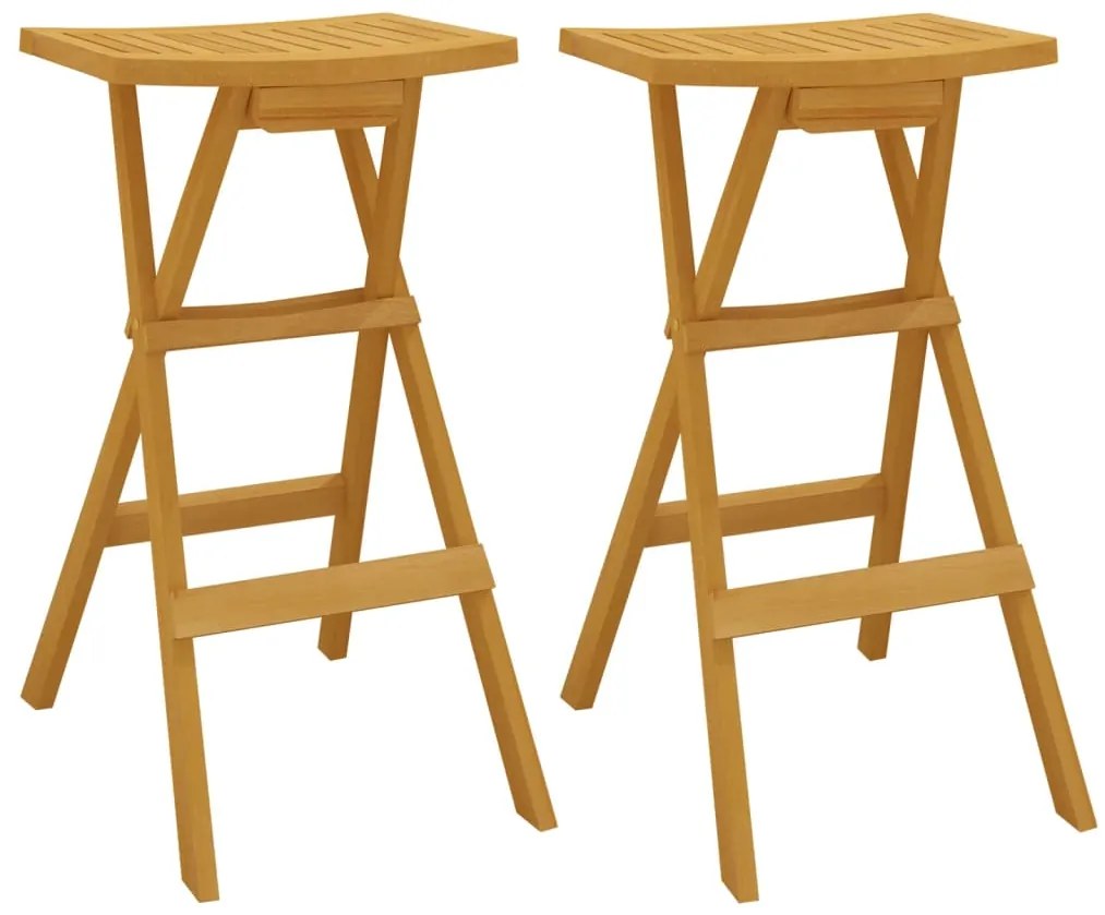3 pcs conjunto de bar dobrável madeira de teca maciça