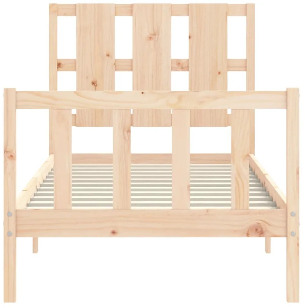 Cama sem colchão 90x200 cm madeira de pinho maciça