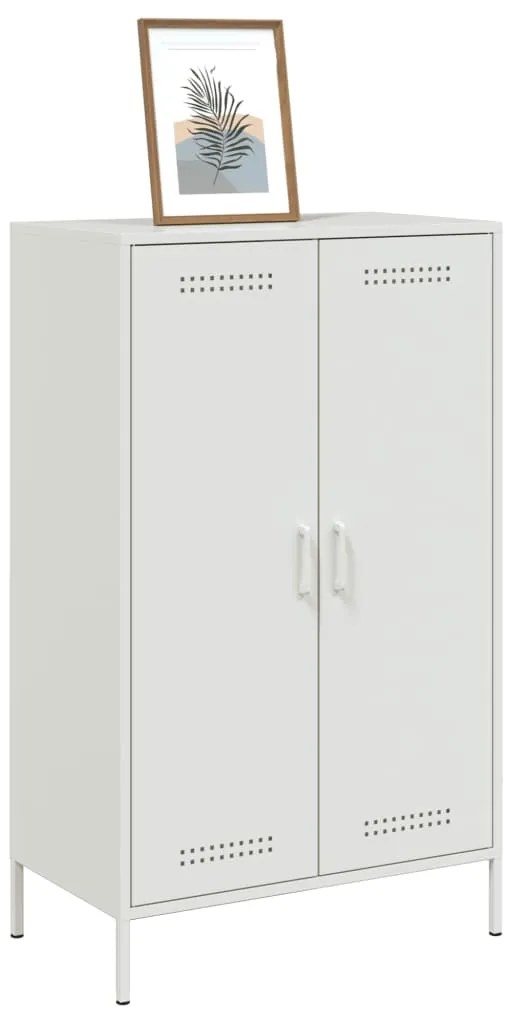 Aparador alto 68x39x113 cm aço branco