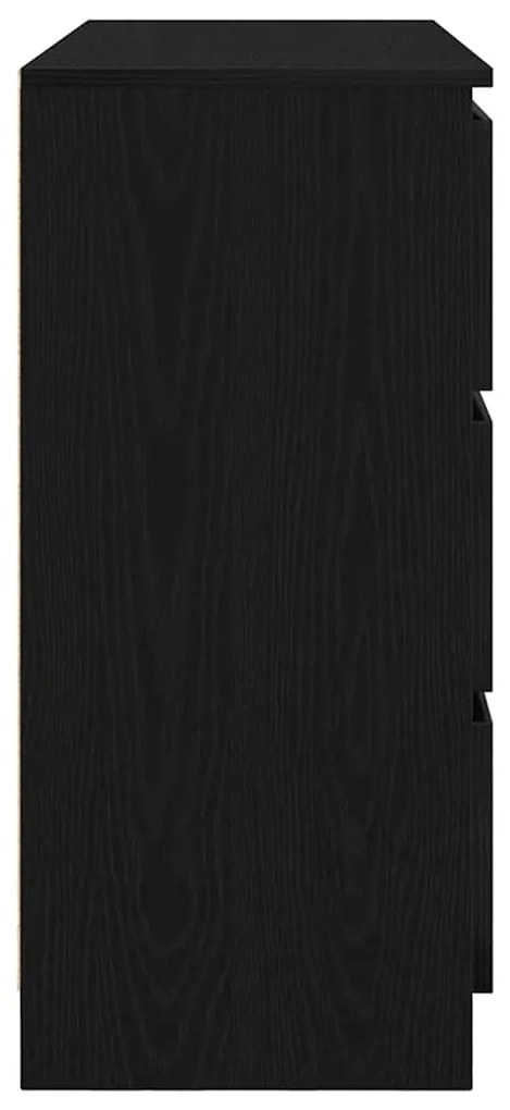 Aparador 100x35x76 cm derivados de madeira carvalho preto