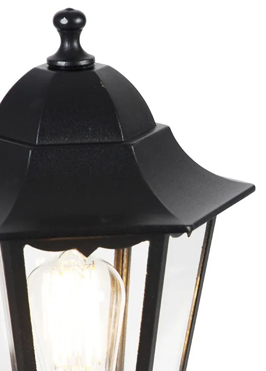 Lanterna de pé ao ar livre preta 120 cm IP44 - Havana Clássico / Antigo