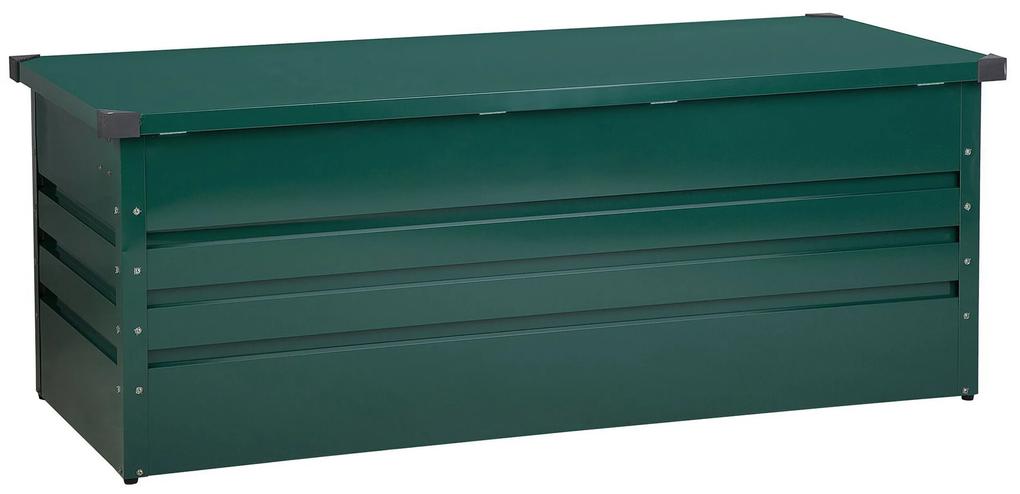 Caixa de arrumação em aço verde escuro 165 x 70 cm CEBROSA Beliani