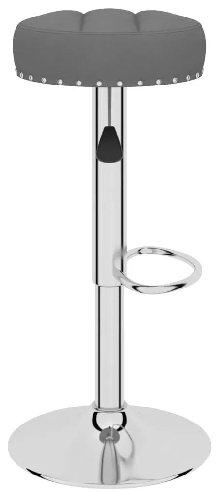 Bancos de bar 2 pcs tecido cinzento-escuro