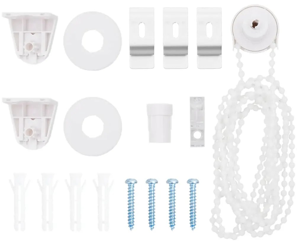 vidaXL 18 peças de acessórios para estores de 18 mm