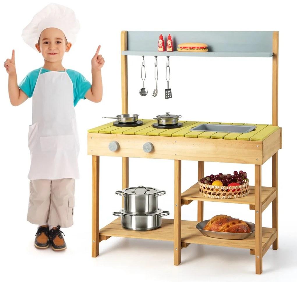 Caixa de areia de navio pirata com cobertura e bandeira, leme, assentos de banco - branco