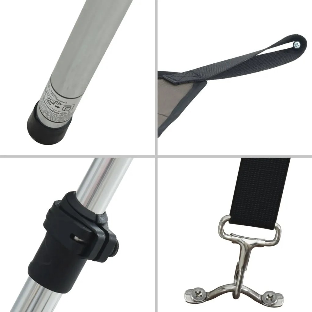 Extensão de toldo em T 170x208x(115-183) cm antracite