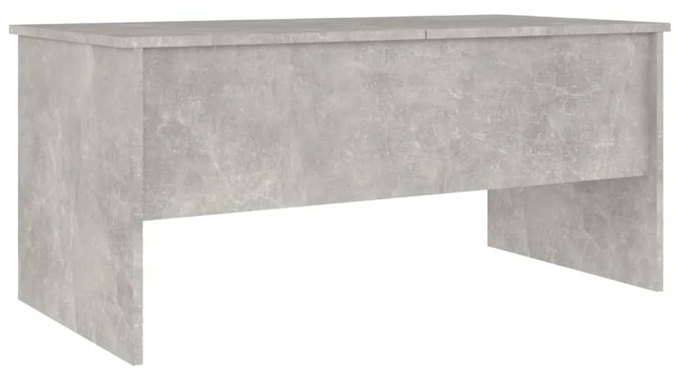 Mesa de centro 102x50,5x46,5cm madeira processada cinza cimento