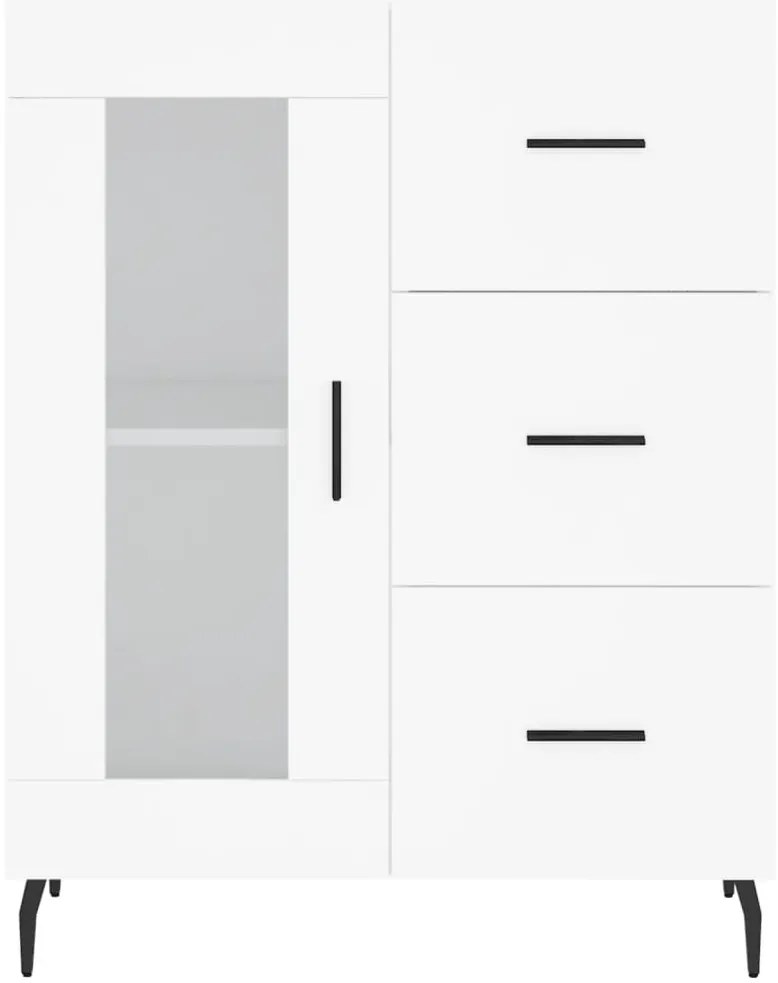 Armário alto 69,5x34x180 cm derivados de madeira branco
