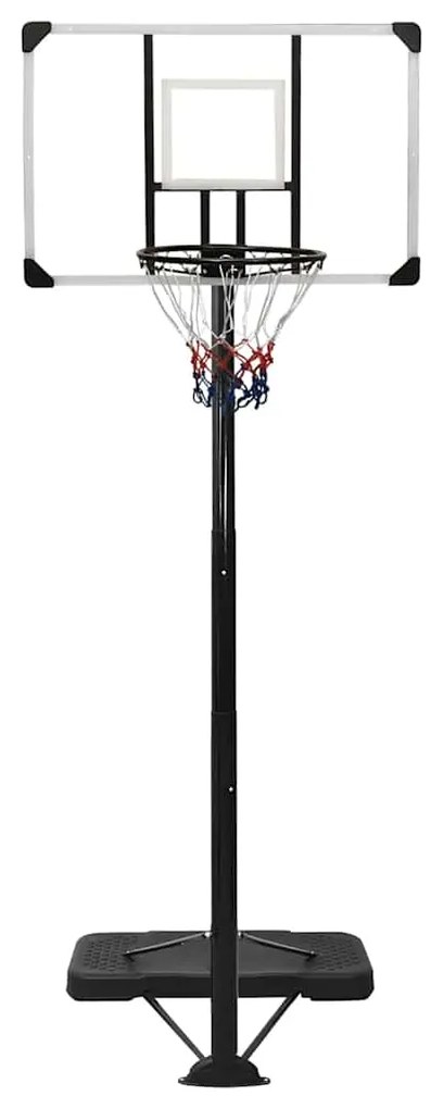 Tabela de basquetebol 256-361 cm policarbonato transparente