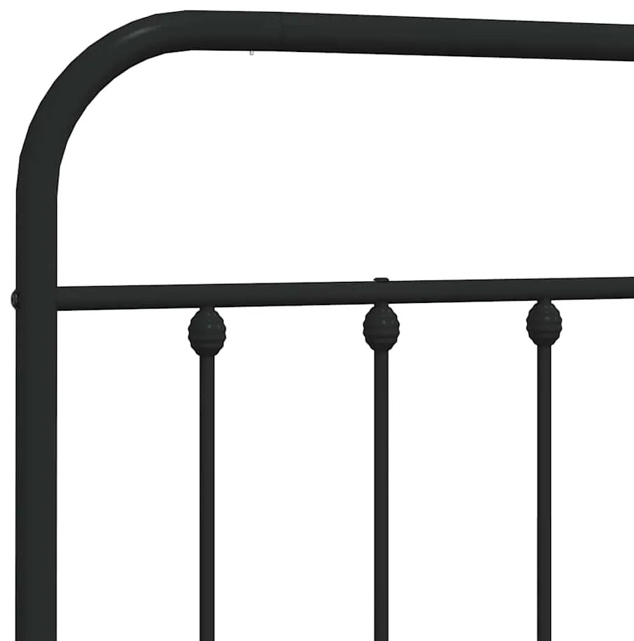 Cabeceira de cama 150 cm metal preto