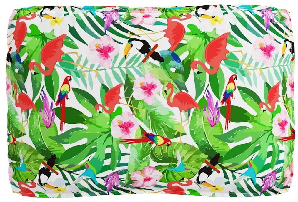 almofada de palete para assento Tropical Jungle 120x80x12 cm tecido Ox