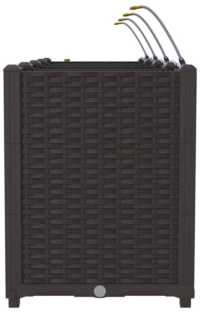 Jardineiras de Jardim 1 pc Castanho 160 x 40 x 52 cm Plástico