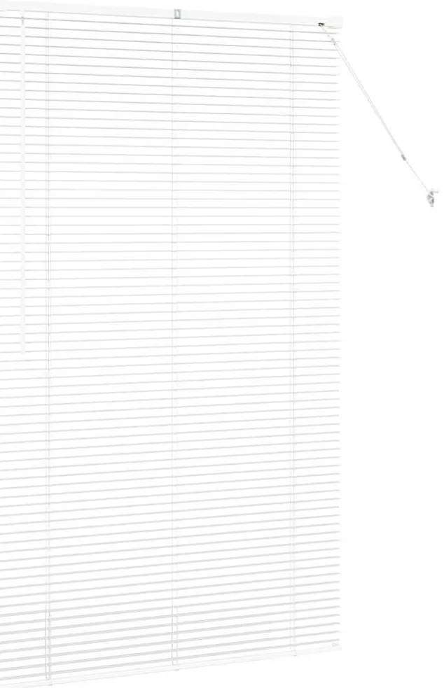 Persiana de Janela com cortinas Outros Manual Branco 100 x 175 cm Alum