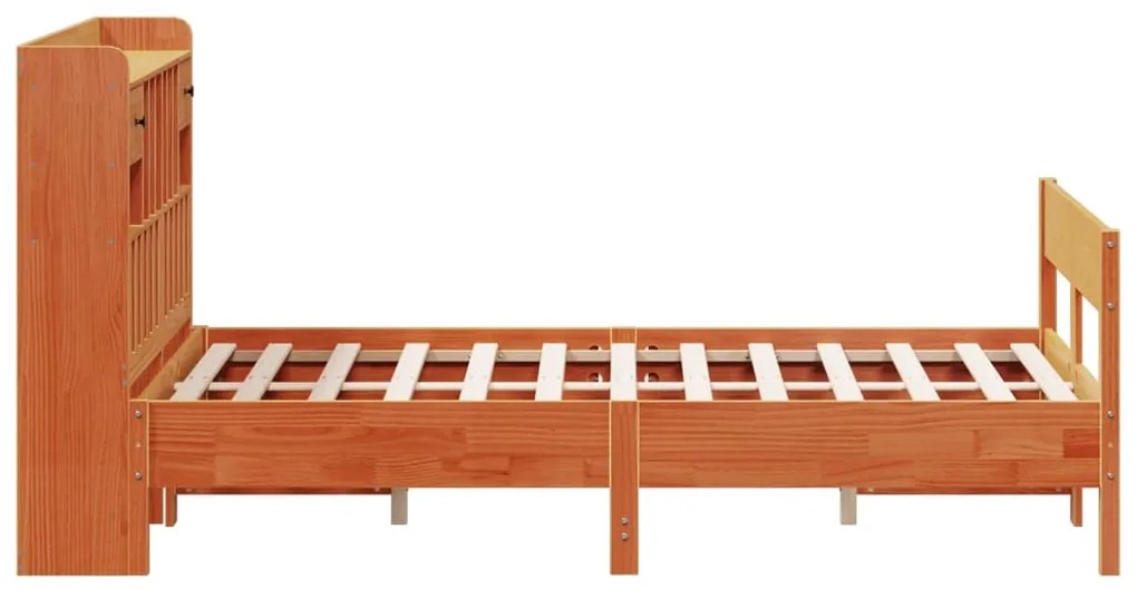 Cama com estante sem colchão 160x200 cm pinho maciço