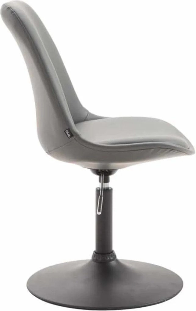 Conjunto de 4 cadeiras jantar Maverick B em couro sintético cinzento