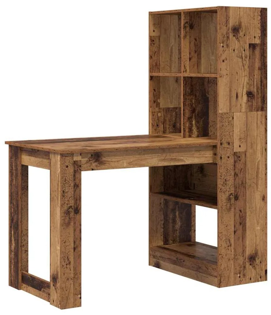 Mesa com prateleira com armazenamento Madeira Antiga 122 x 67 x 145 cm