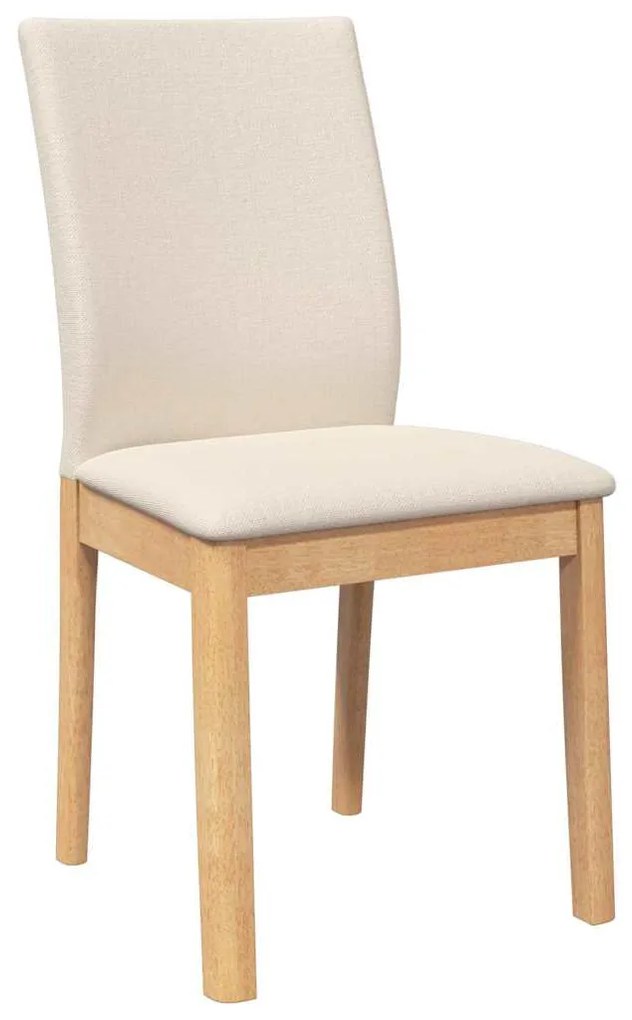 Cadeiras de jantar com almofadões 2 pcs madeira maciça