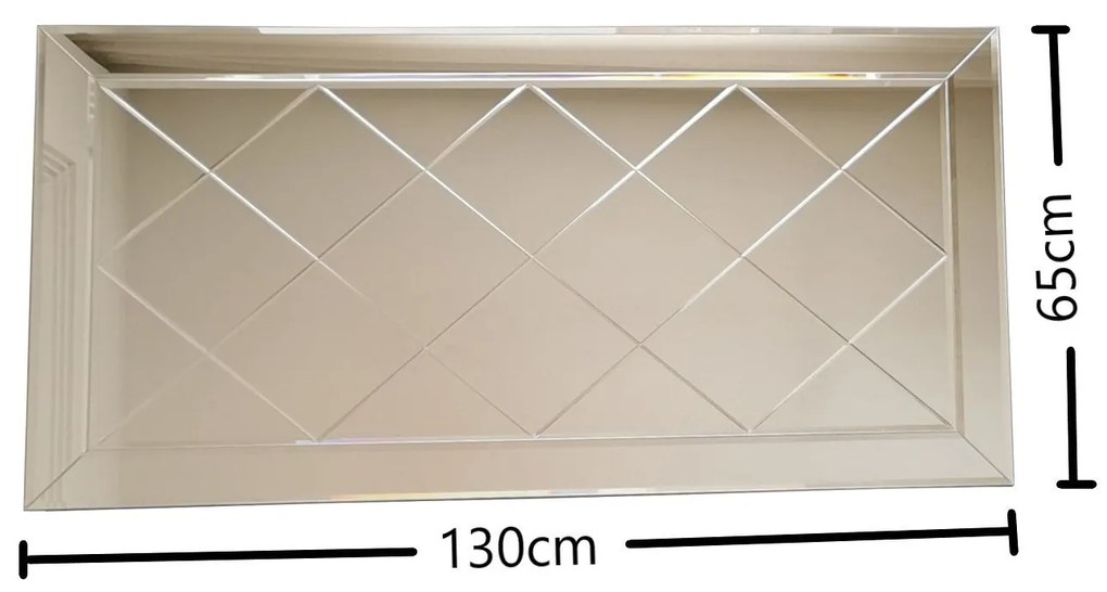 Espelho A306D – Prata – 130x65x2,2 cm